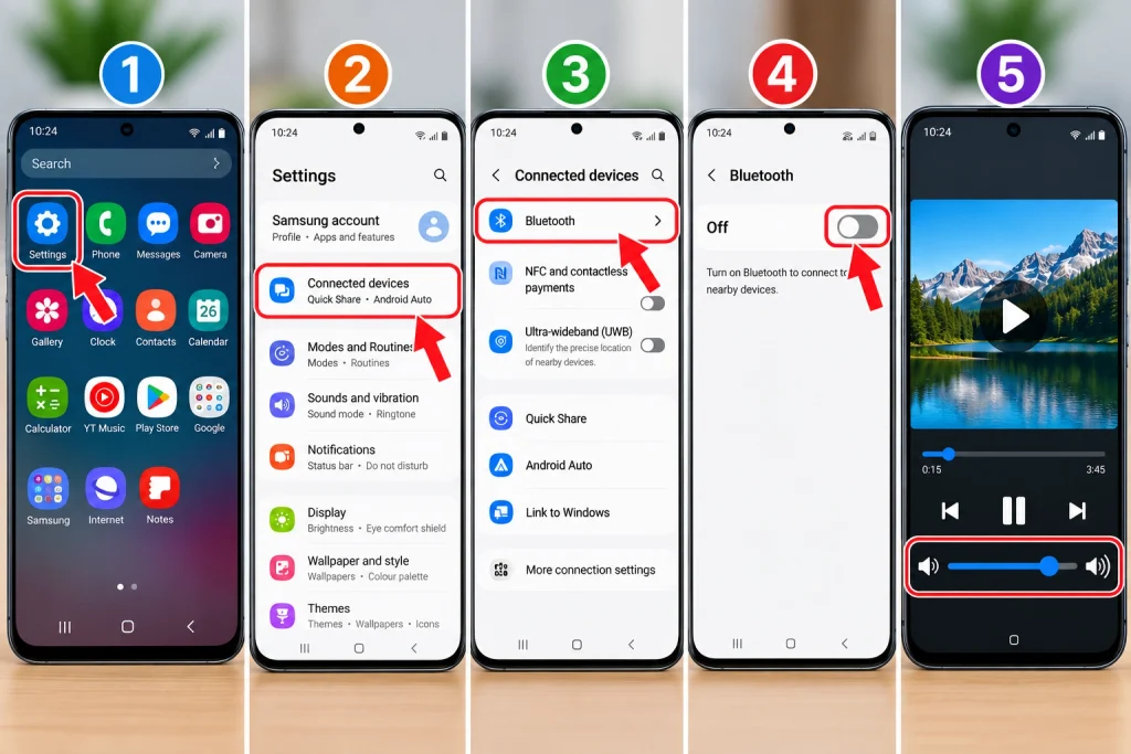 Android Bluetooth and Speaker Test Guide