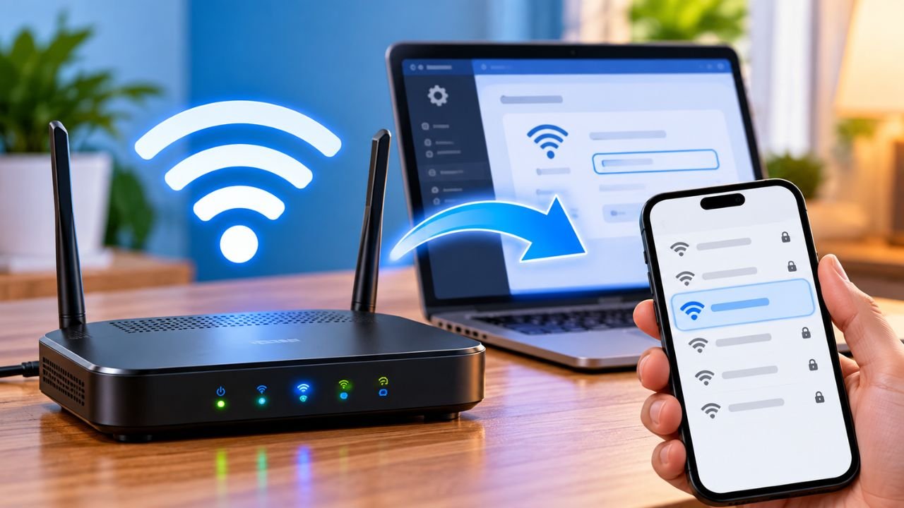 Changing Wi‑Fi Settings at Home