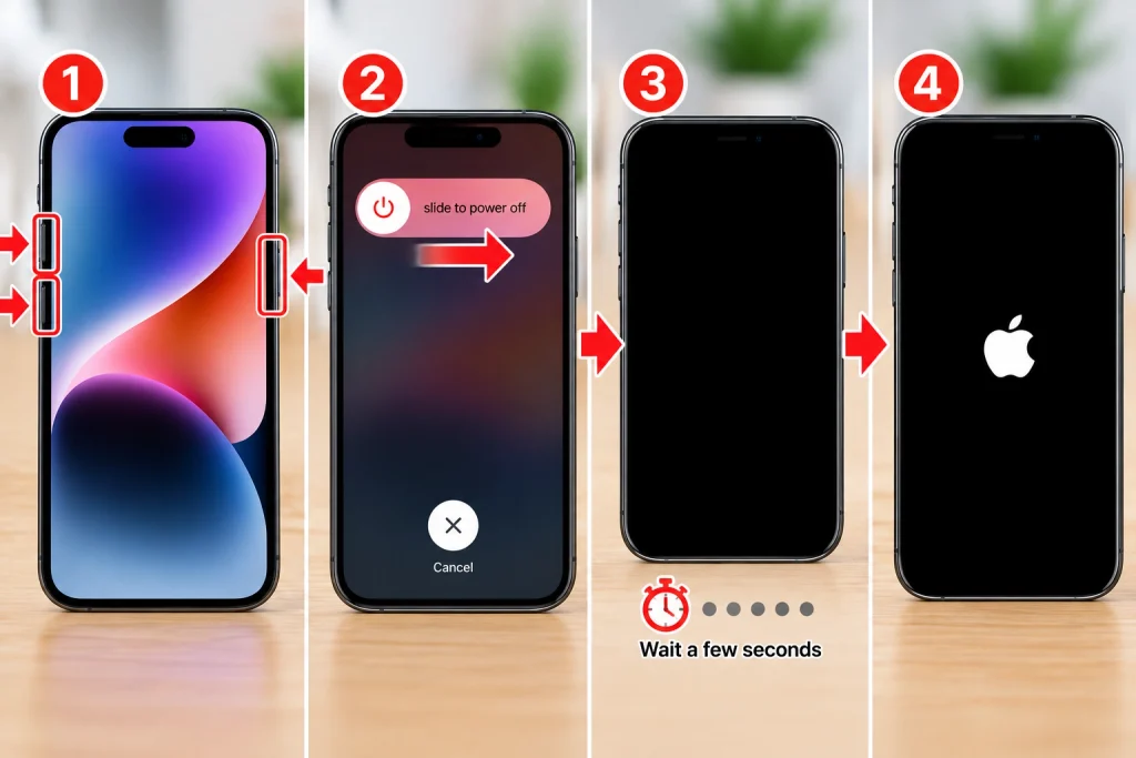 Four-Step iPhone Restart Guide