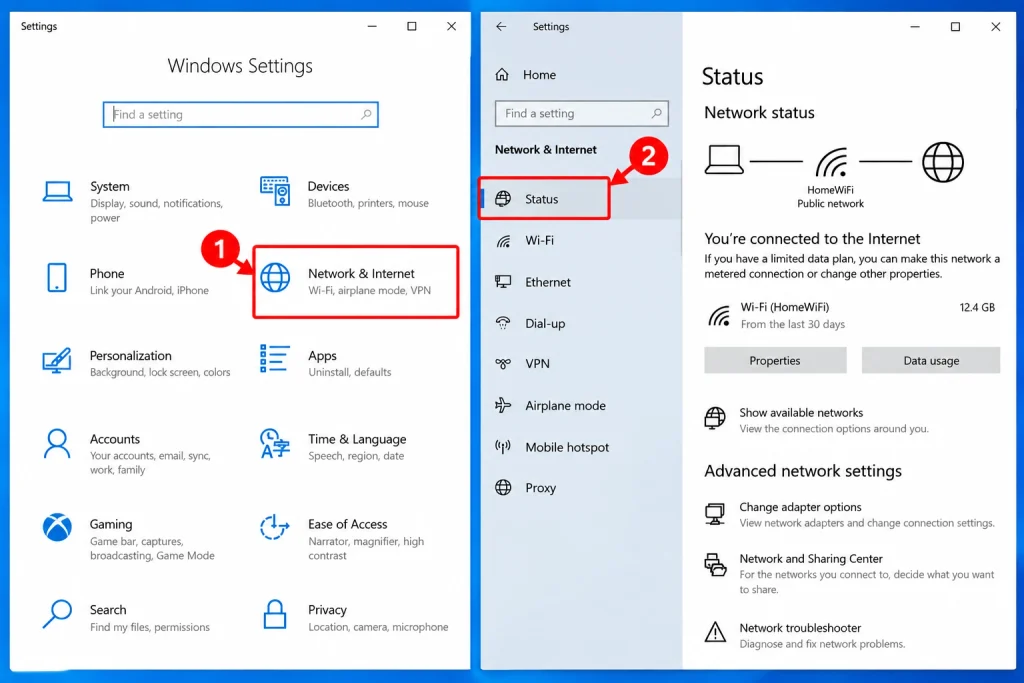 Windows 10 Network Status Guide