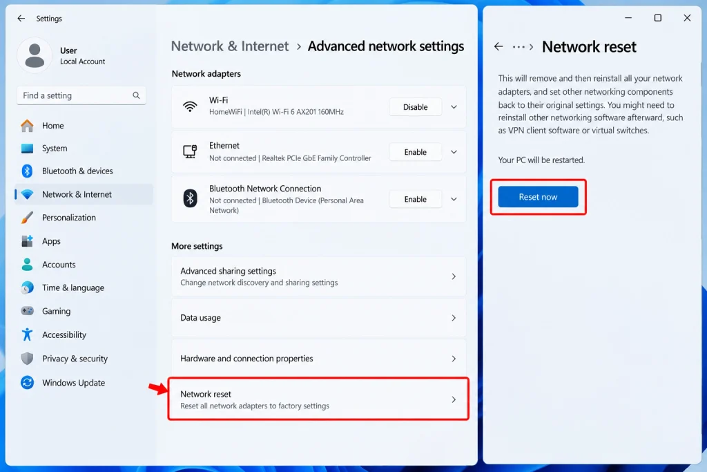 Windows 11 Network Reset Guide
