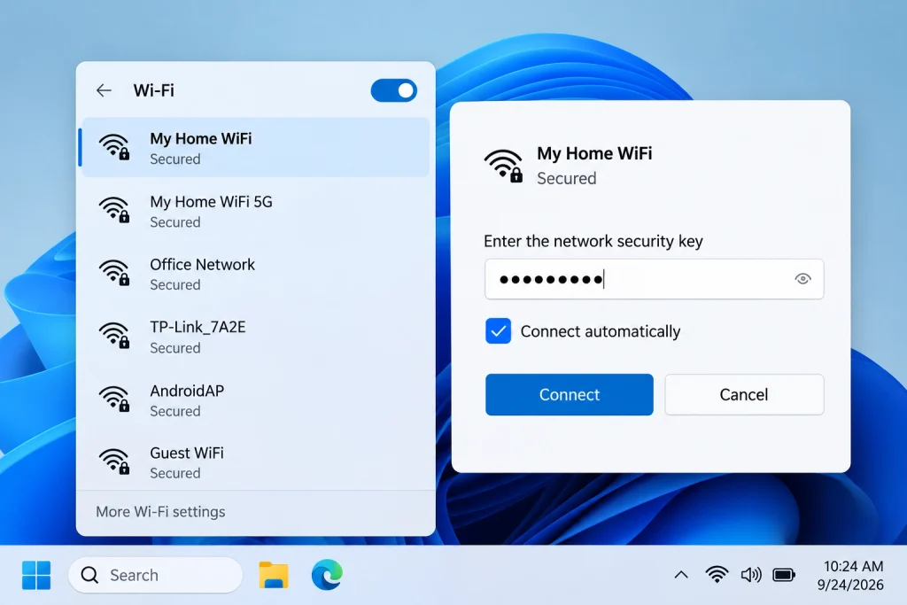 Windows 11 Wi‑Fi Connection Settings