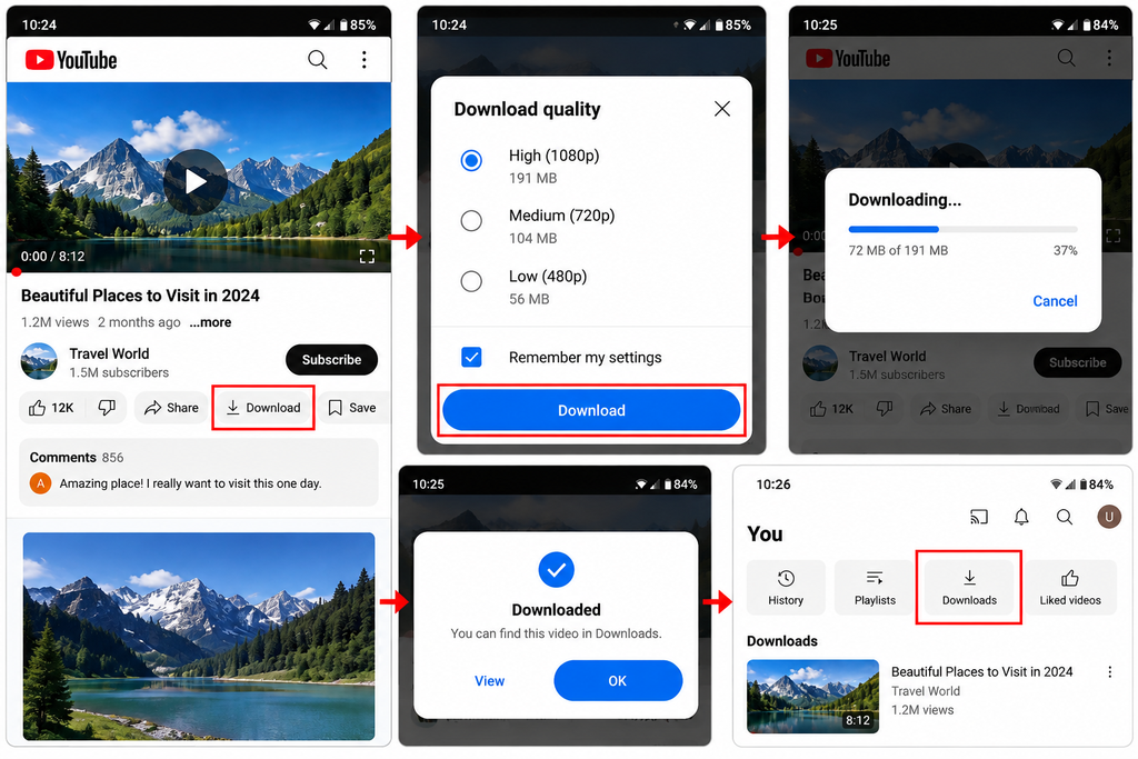 YouTube Offline Download Guide