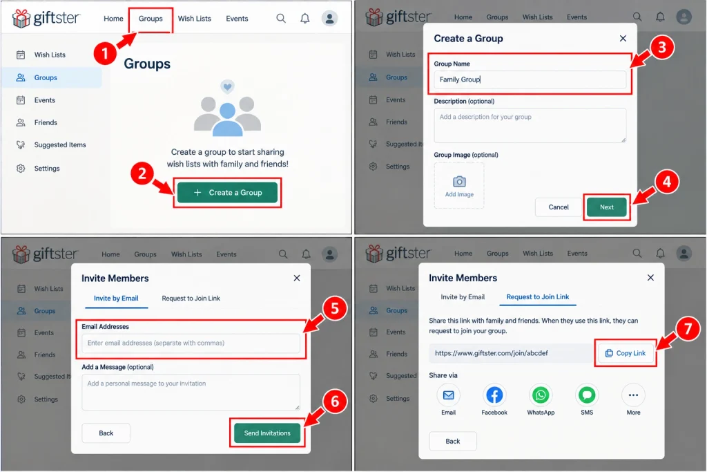 Giftster Group Creation Guide